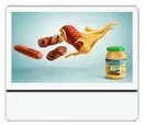 White slim landscape lift advertising screen with a plain lower panel below the display